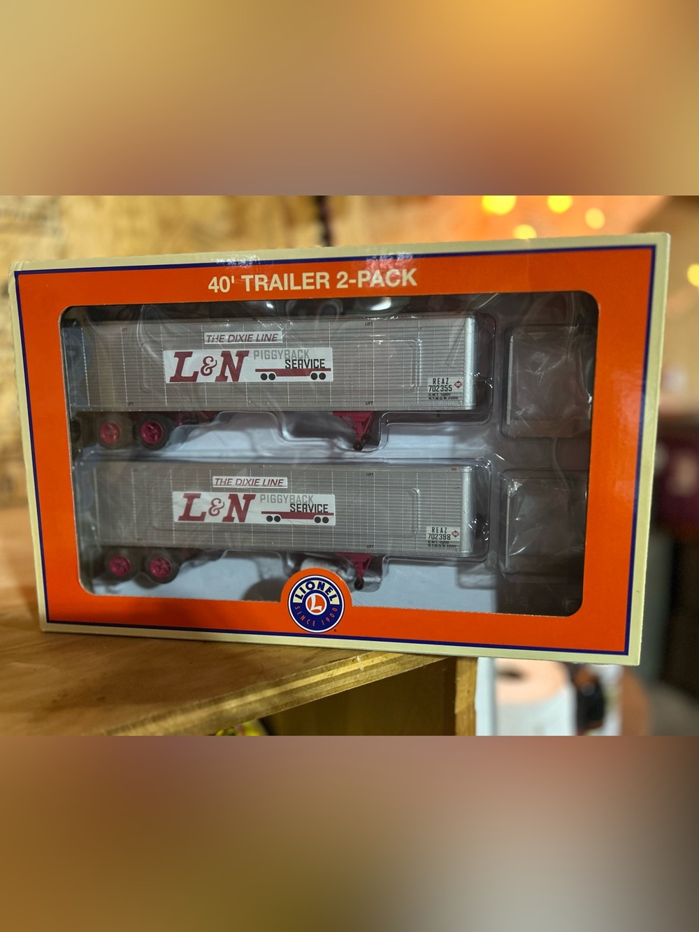 Lionel 6-84884 Louisville & Nashville L&N 40’ Trailer 2-Pack O Gauge NIB